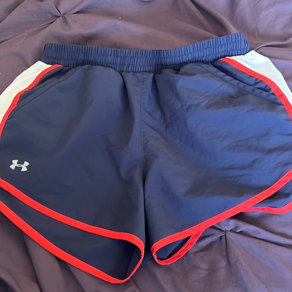 Blue and Orange under armour shorts